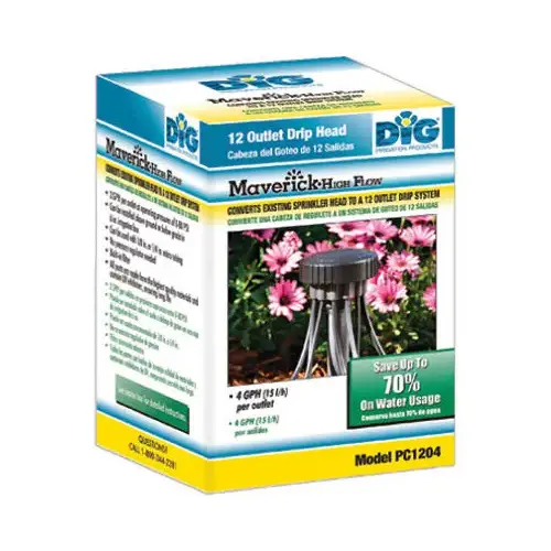 DIG CORPORATION PC1204 Maverick 12-Outlet Retrofit Drip Kit