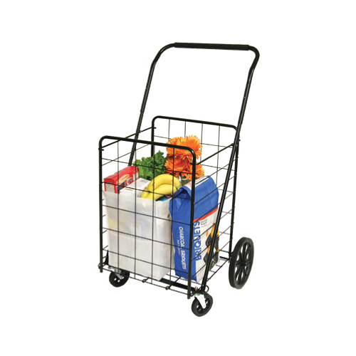 Deluxe Swiveler Shopping Cart, 4-Wheel