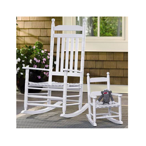 Jack Post KN-10W Classic Child's Rocking Chair, White