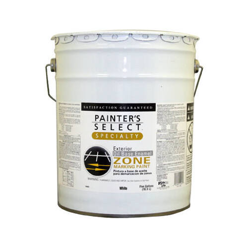 Speciality Flat White Oil-Based Field & Zone Marking Paint, 5-Gallons