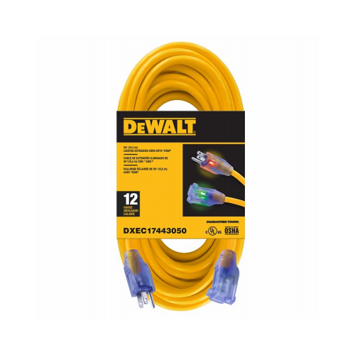 DEWALT DXEC17443050 50' 12/3 Ext Cord