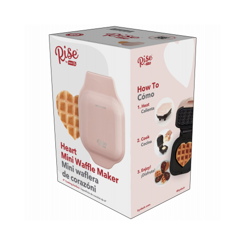 STOREBOUND LLC RMWH001GBRS06 Heart Mini Waffle Maker