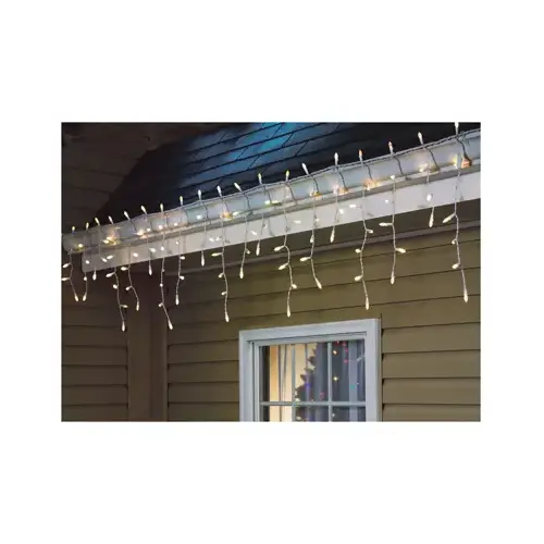 Holiday Wonderland 47690-88 LED Icicle Lights, Warm White, 105-Ct.