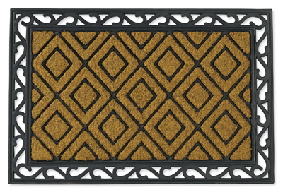 FIBRE WORLD PLM 14362 Doormat, Coir & Rubber Rectangular, 24 x 36-In.