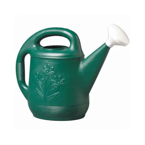 Watering Can, Classic Green Plastic, 2-Gallons