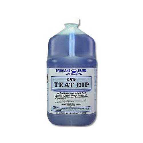 Dairyland Brand 1205342 CHG Cow Teat Dip Sanitizer, 1-Gal.