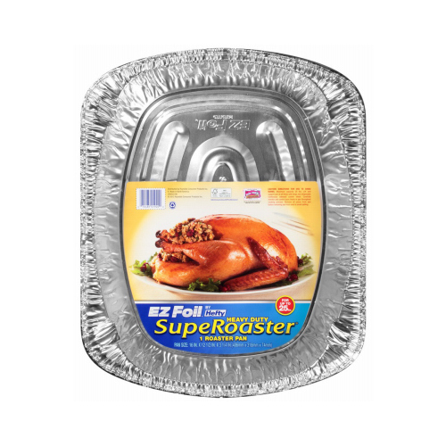 EZ Foil Roaster Pan, Holds 25-Lbs., 16.5 x 2.5-In. - pack of 12