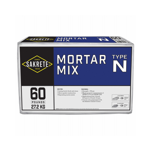 SAKRETE OF NORTH AMERICA 65306214 Mortar Mix, Type N, 60-Lbs.