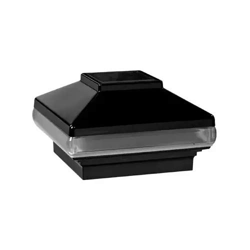 UFP RETAIL, LLC 141773 Solar Light Post Cap, Black, 4 x 4 x 4-In.