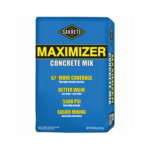 SAKRETE OF NORTH AMERICA 65200007 Maximizer Concrete Mix, 80-Lbs.