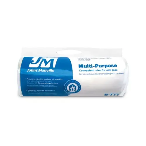 R6.7 Unfaced Multi-purpose Fiberglass Insulation, 5.33 Sq. Ft. Coverage, 2 x 16 x 48-In. Roll