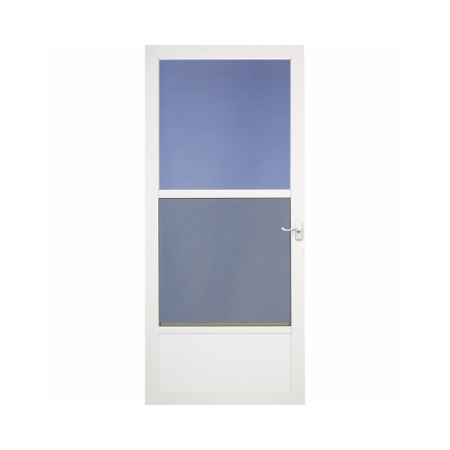 LARSON 36016032 Classic View Storm Door, White, 36 x 80-81-In.