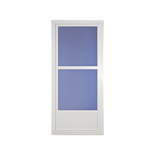 Easy Vent Selection Storm Door, Mid-View Glass, White, 36 x 81-In.