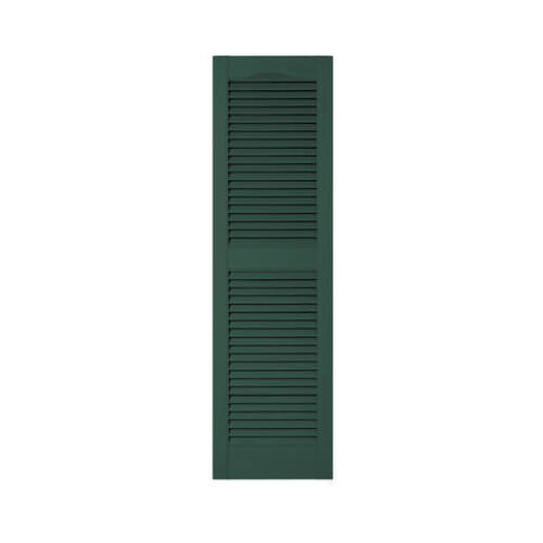 BORAL BUILDING PRODUCTS 010140052028 15 x 52-In. Forest Green Louvered Shutters, Pair