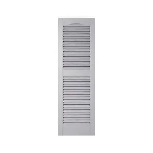 BORAL BUILDING PRODUCTS 010140048030 15 x 48-In. Paintable Louvered Shutters, Pair