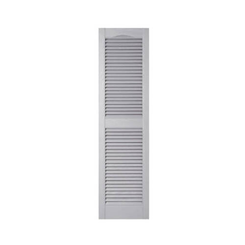 15 x 55-In. Paintable Louvered Shutters, Pair