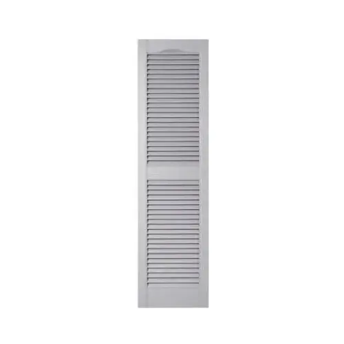 BORAL BUILDING PRODUCTS 010140055030 15 x 55-In. Paintable Louvered Shutters, Pair