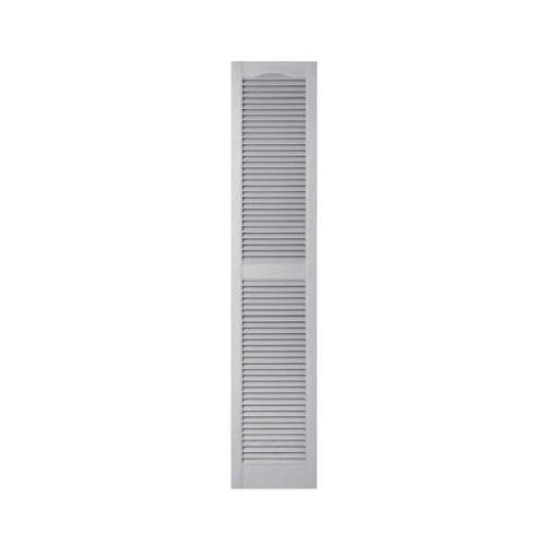 15 x 72-In. Paintable Louvered Shutters, Pair