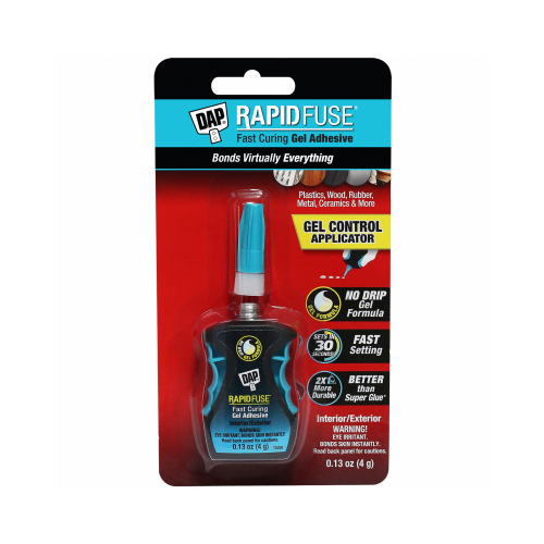 DAP 7079800179-XCP6 RapidFuse Fast Curing Gel with Gel Control Applicator, Clear, 0.13 oz - pack of 6