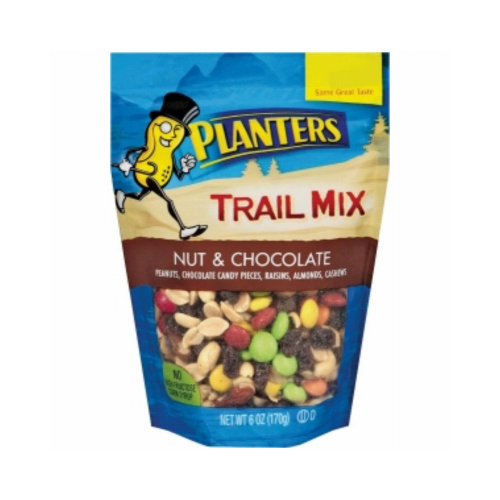 Trail Mix, Chocolate, Nuts Flavor, 6 oz Bag - pack of 12