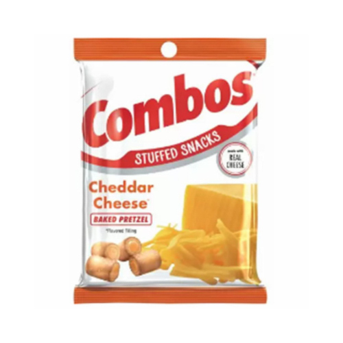 Combos 568922 MMM42005 Snacks, Cheddar Cheese Flavor, 6.3 oz Bag