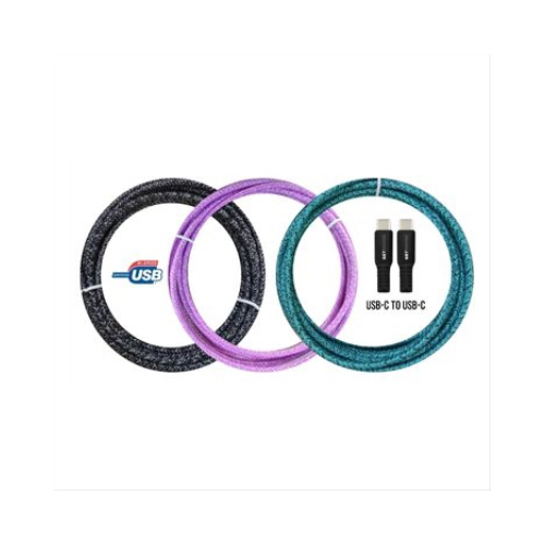 ARIES MFG GP-XL-BRDC-C USB-C to USB-C Power Delivery Charging Cable, 10 Ft.