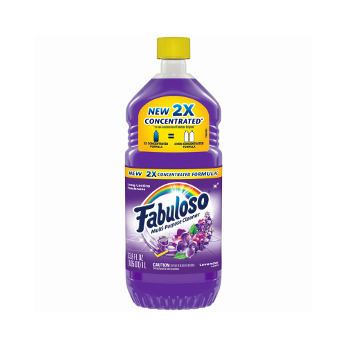 FABULOSO 153096 All-Purpose Cleaner, 33.8 oz, Liquid, Lavender, Purple