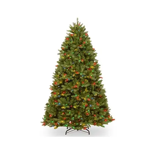 NATIONAL TREE CO-IMPORT PEND2-D10-75 Pre-Lit Newberry Spruce Artificial Christmas Tree, Hinged, 750 Dual Color LED Lights, 10 Functions, 7.5 Ft.