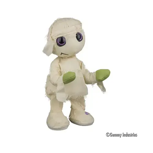 Animated Musical Halloween Plush, Skeleton or Mummy