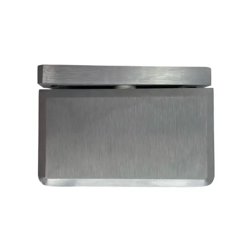 Montreal Glass To Curb Mount Beveled Pivot Hinge Bottom & W/5 degree Pin Satin Brushed Chrome