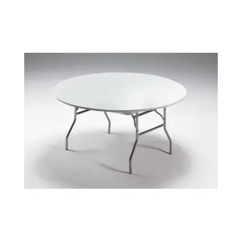 Stay-Put Table Cover, White, 60 In. Round