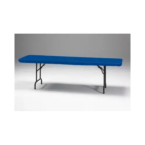 CREATIVE CONVERTING 37342 Stay-Put Table Cover, Royal Blue, 8 Ft.