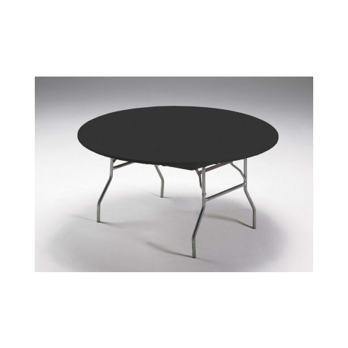 CREATIVE CONVERTING 703000 Stay Put Table Cover, Black, 60 In. Round