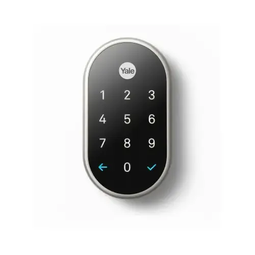 Yale Real Living RBYRD540WV619 Nest x Yale Weave Lock Bundled with Nest Connect Satin Nickel Finish