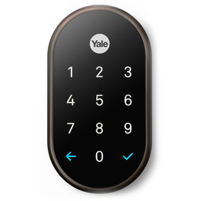 Yale Real Living RBYRD540WV0BP Nest x Yale Touchscreen Deadbolt Bundle Oil Rubbed Bronze Finish