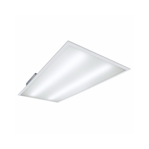 GPT Prismatic Series Flat Panel Light, 120/277 V, 39 W, LED Lamp, 5000 Lumens, Steel Fixture White