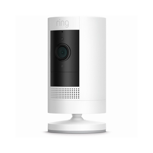 Ring 8SC1S9-WEN0 Smart Stick-Up Camera, Motion Detection, Indoor/Outdoor, Battery Operated, Sends Notifications, White