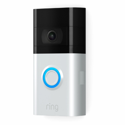 Ring 8VRASZ-SEN0 Video Doorbell, Version 2, Satin Nickel, Video & Two-Way Talk