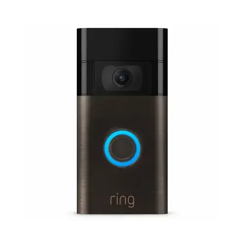 Video Doorbell, Version 2, Venetian Bronze, Video & Two-Way Talk