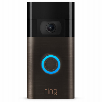 Ring B08N5NQ69J Video Doorbell, Version 2, Venetian Bronze, Video & Two-Way Talk