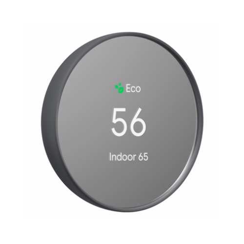 TD SYNNEX Corporation GA02081-US Nest Smart Thermostat, Bluetooth Connectivity, Charcoal