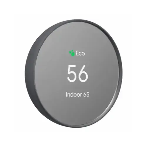 Nest Smart Thermostat, Bluetooth Connectivity, Charcoal
