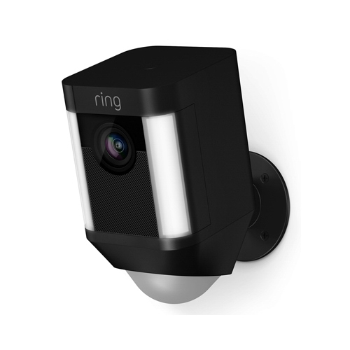 Smart Spotlight Wi-Fi Security Camera, Battery Operated, Black