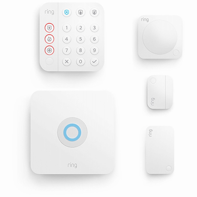 Ring 4K18SZ-0EN0 8-Pc. V2 Smart Home Alarm Kit