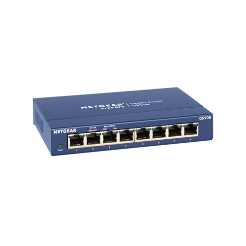 TD SYNNEX Corporation GS108-400NAS ProSafe Gigabit Switch, 8-Port