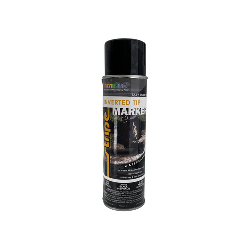 SEYMOUR 20-663 Inverted Tip Fast Drying Water Based Marking Paint, 20 fl-oz Aerosol Can, Black