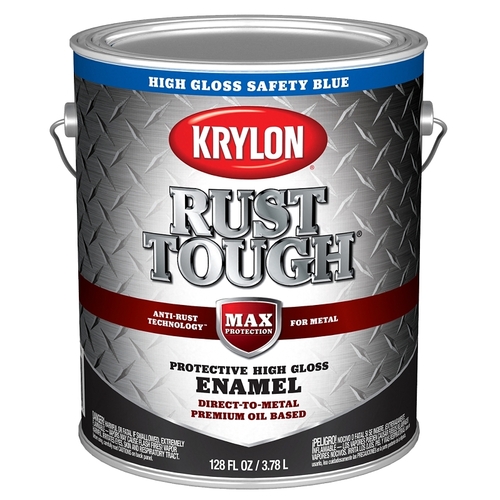 Rust Tough Enamel, Gloss, Safety Blue, 1 gal