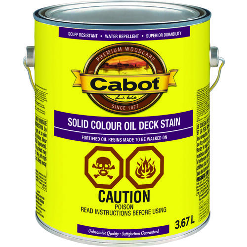 7600 Solid Color Decking Stain, Liquid, 3.67 L