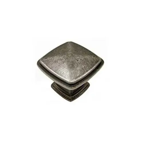 Cabinet Knob, 31/32 in Projection, Metal, Brushed Oil-Rubbed Bronze