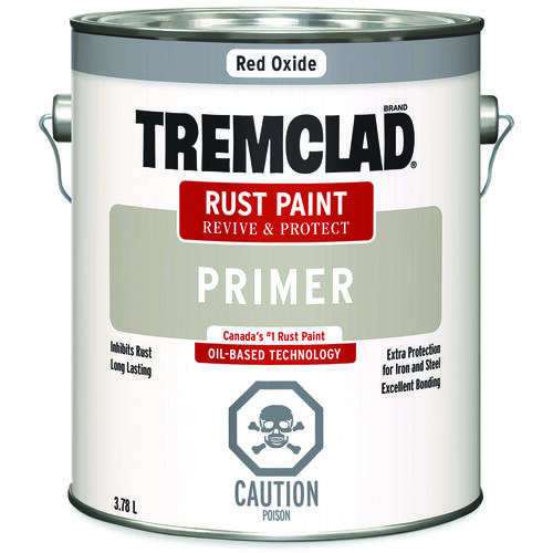 TREMCLAD Rust Primer, Flat, Red Oxide, 3.78 L